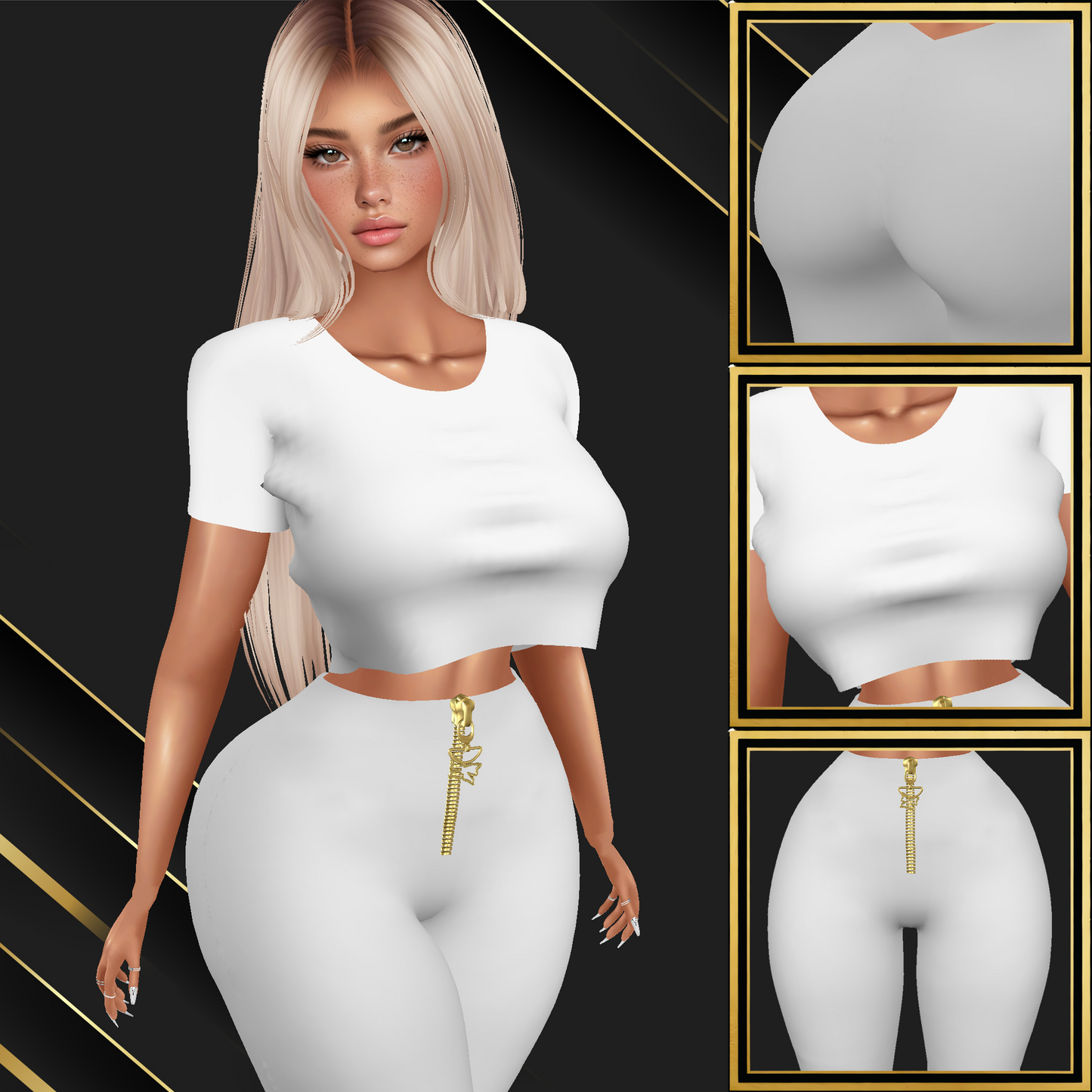 IMVU Lina Full Outfit Mesh