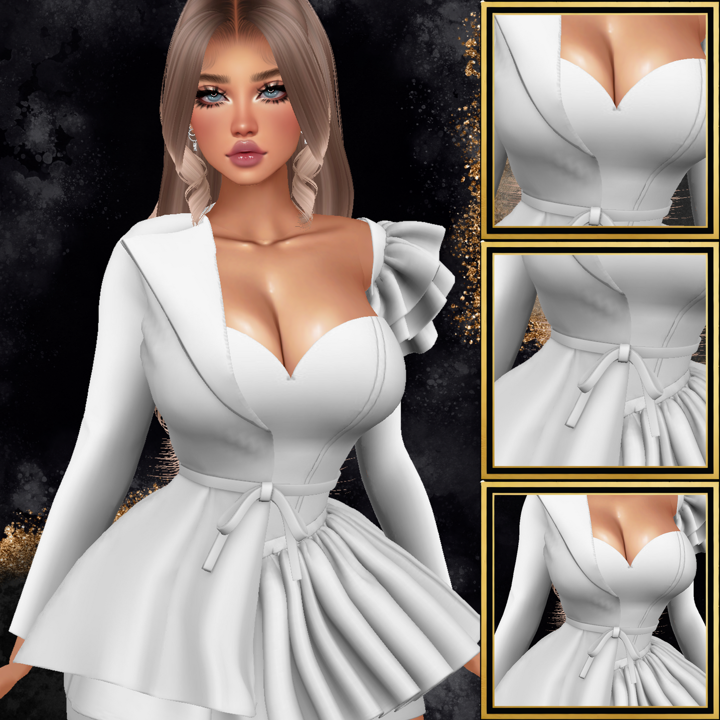 IMVU Abbey Half Coat Mesh
