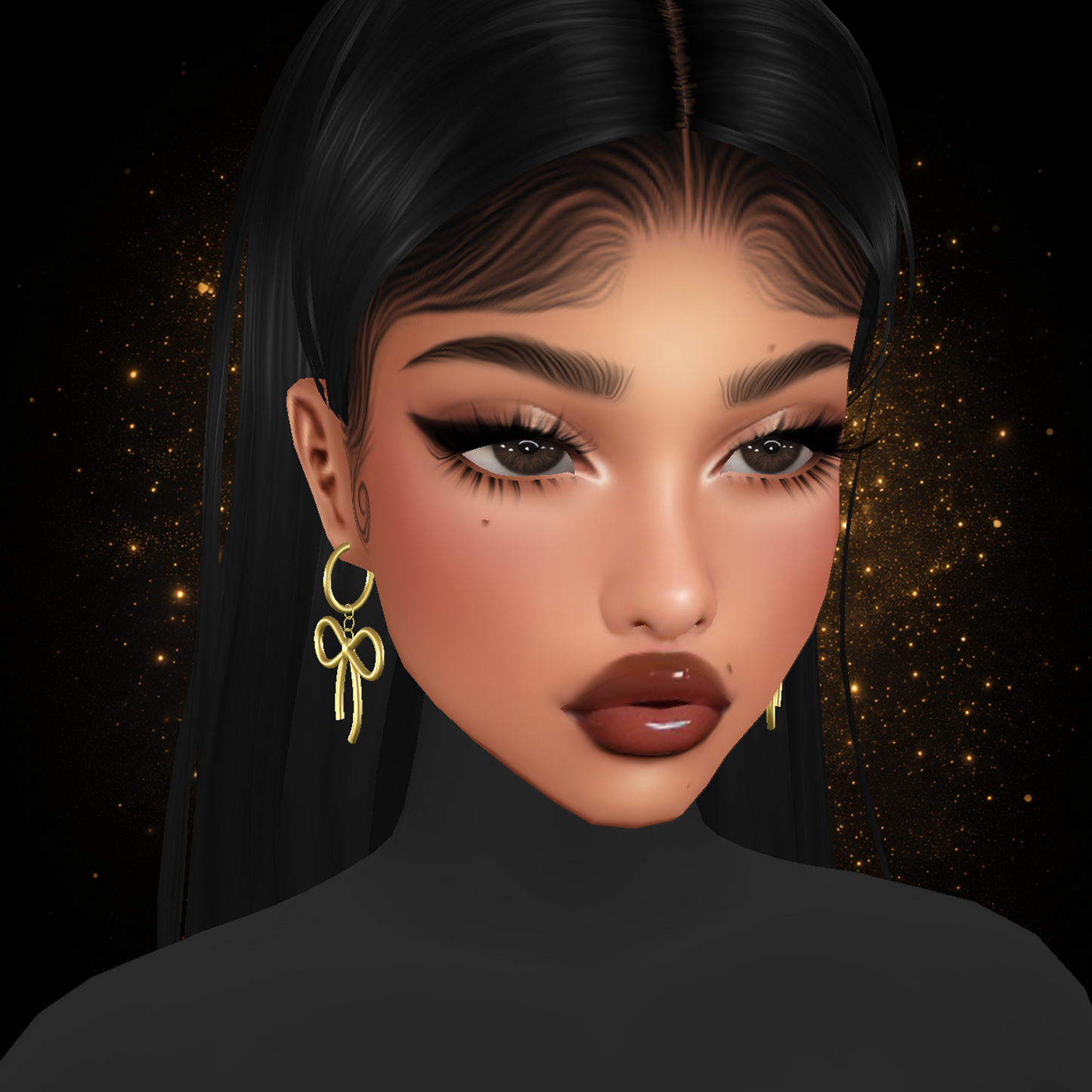 IMVU Lustrous Bow Ear. Mesh