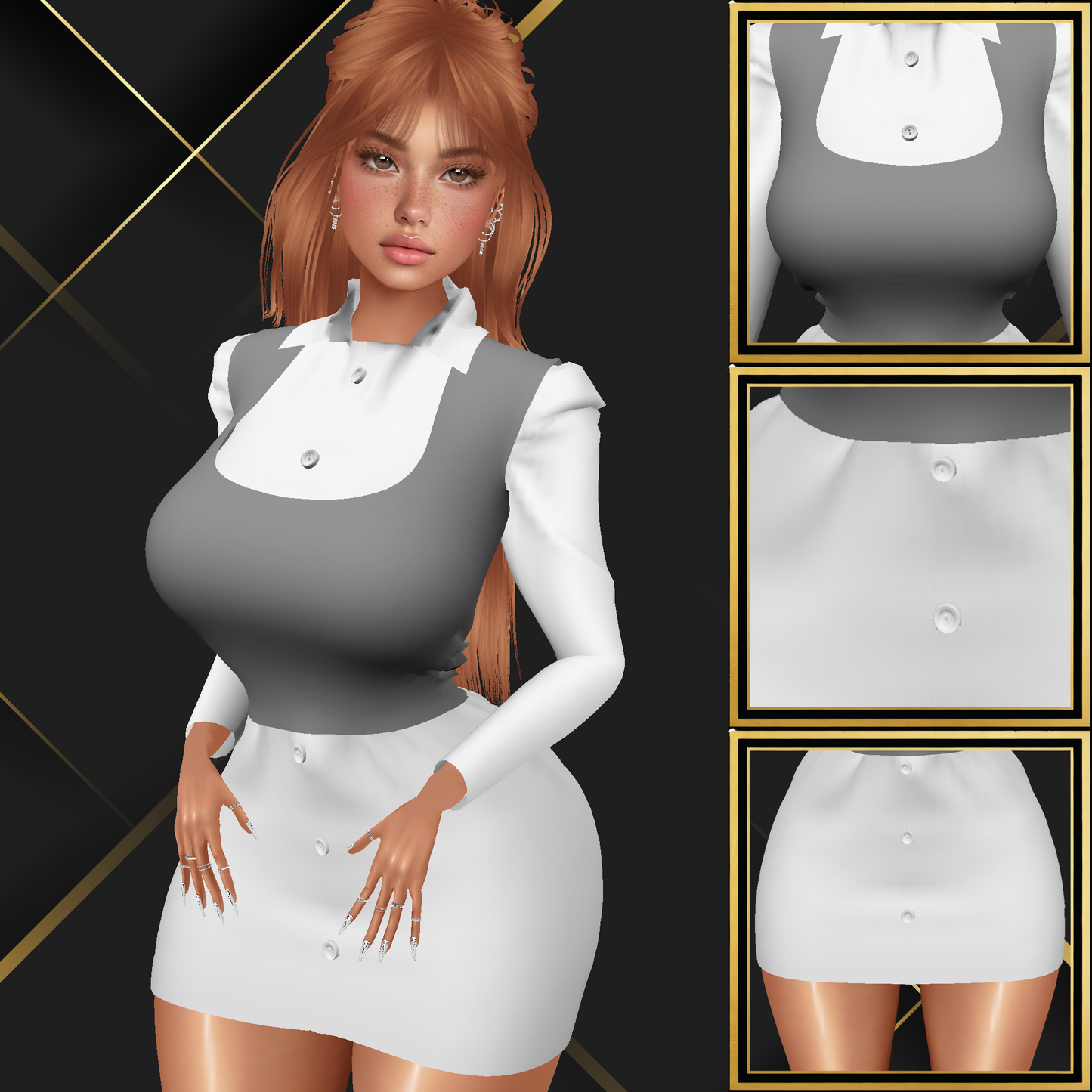IMVU Blouse & Sweater Mesh