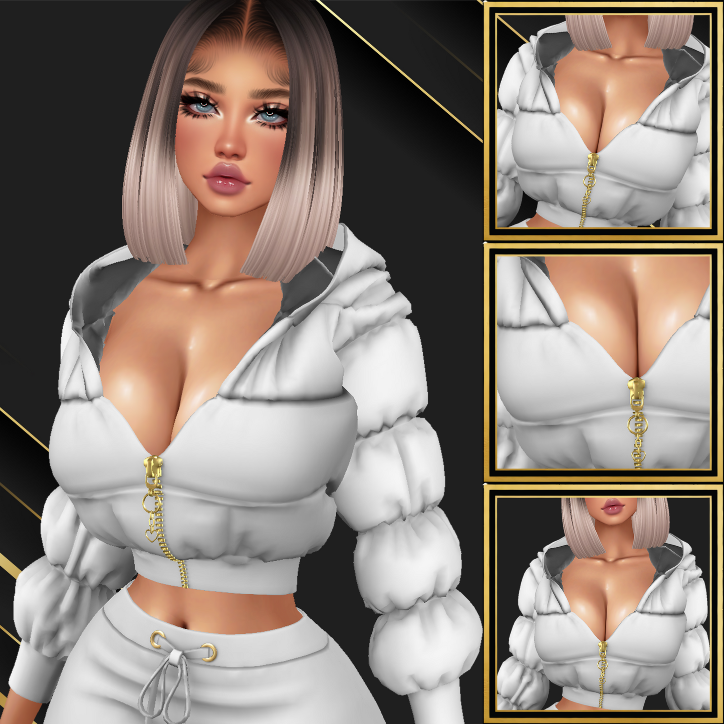 IMVU Puff Jacket Mesh