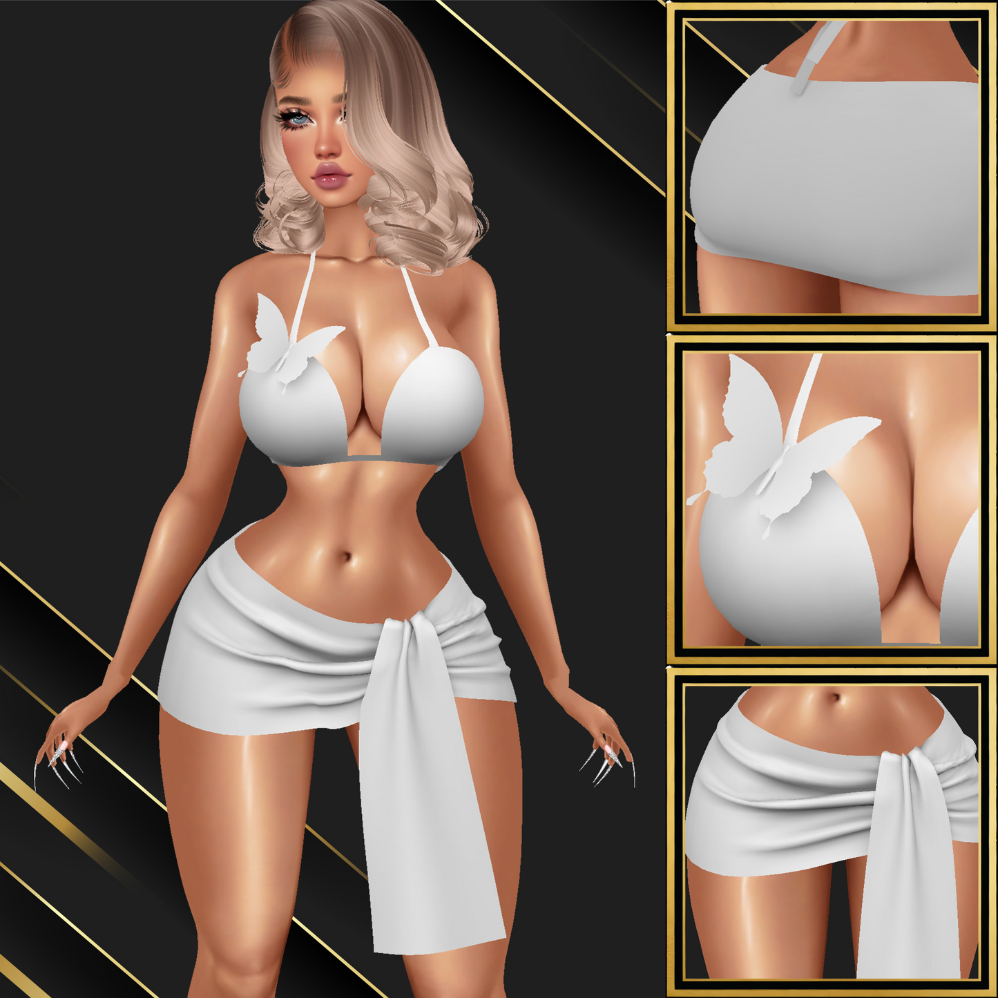 IMVU Summery Set Mesh