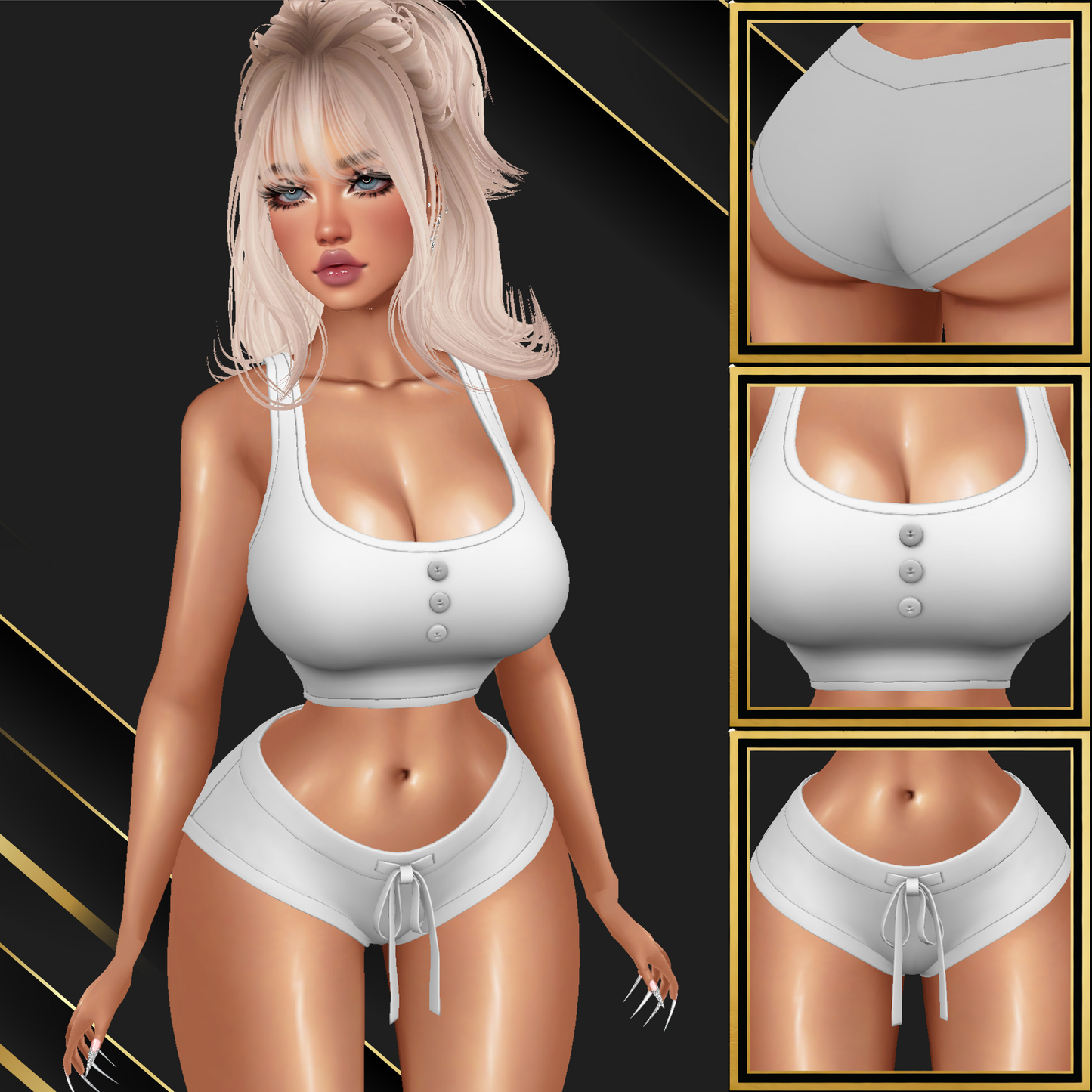 IMVU Comfy Pajama Mesh