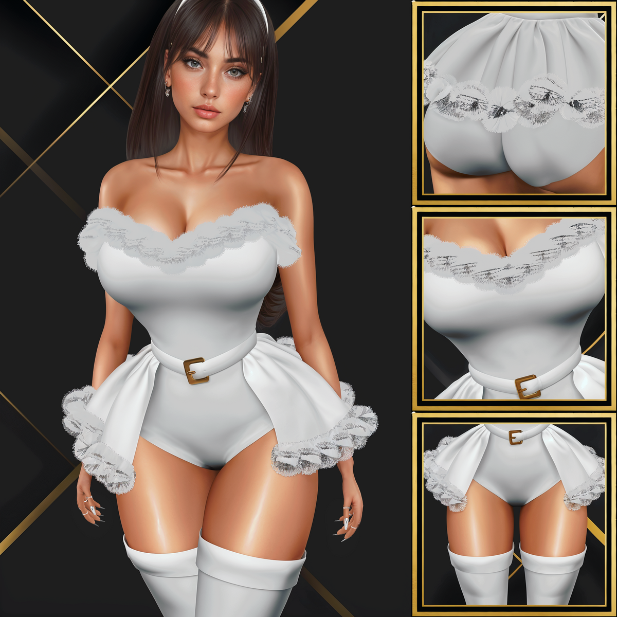 IMVU Xmas Doll Set Mesh