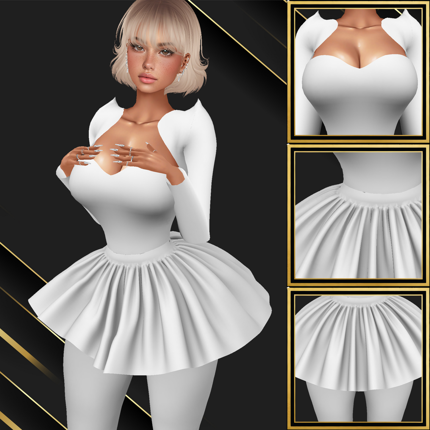 IMVU Full Mia Dress Mesh