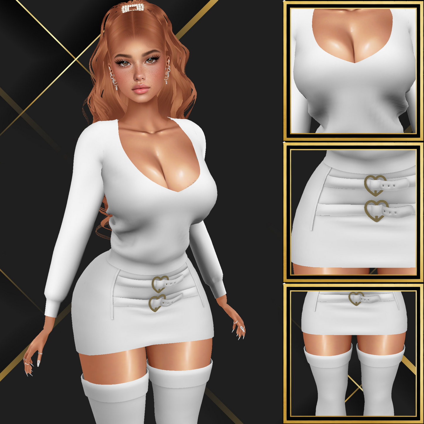 IMVU Sweater Set Mesh
