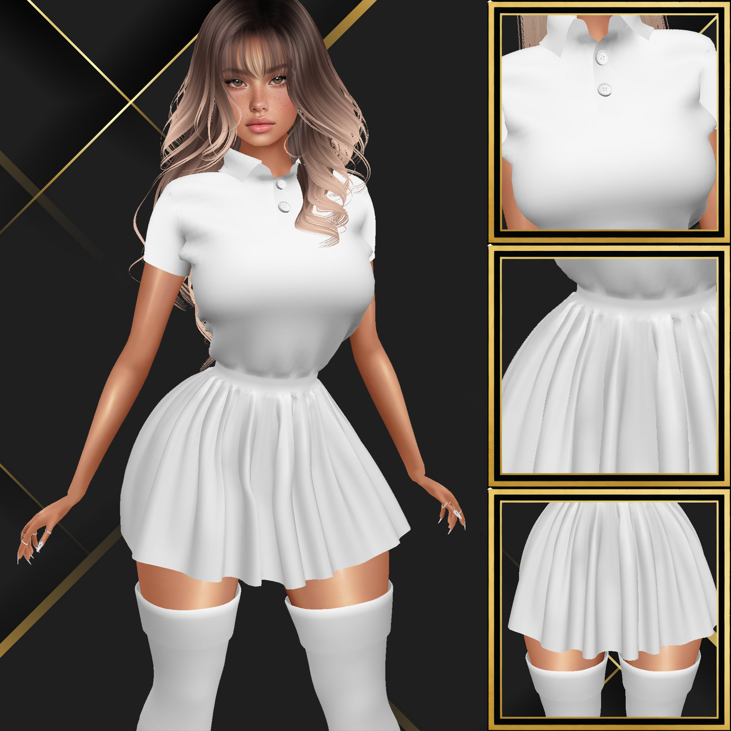 IMVU Atene Sport Outfit Mesh