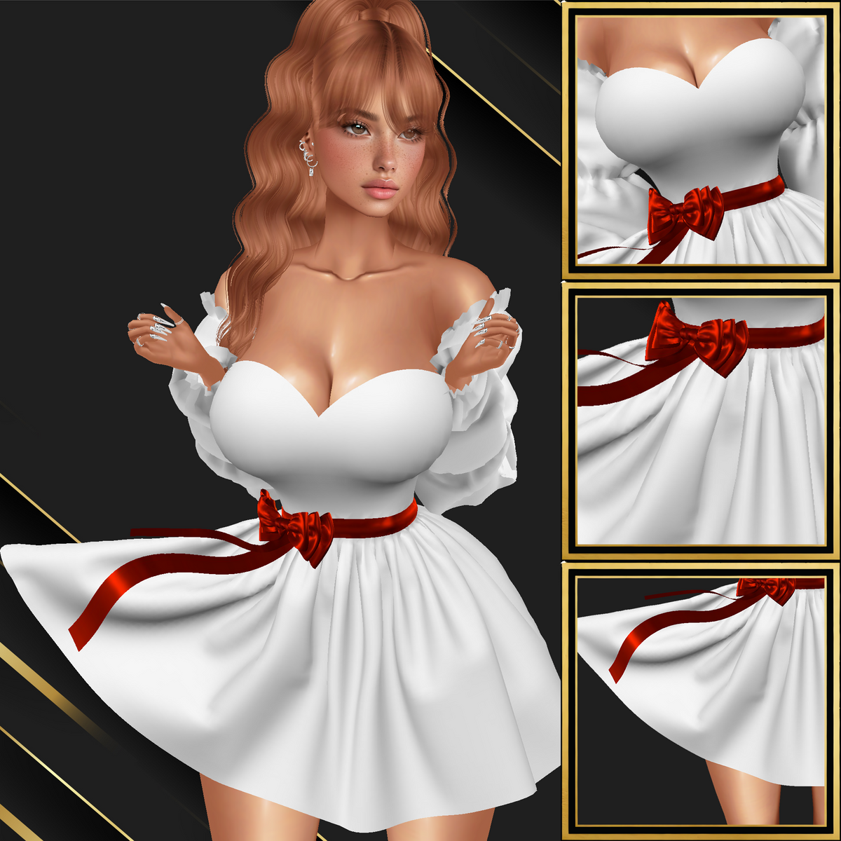 IMVU Bina Windy Dress Mesh