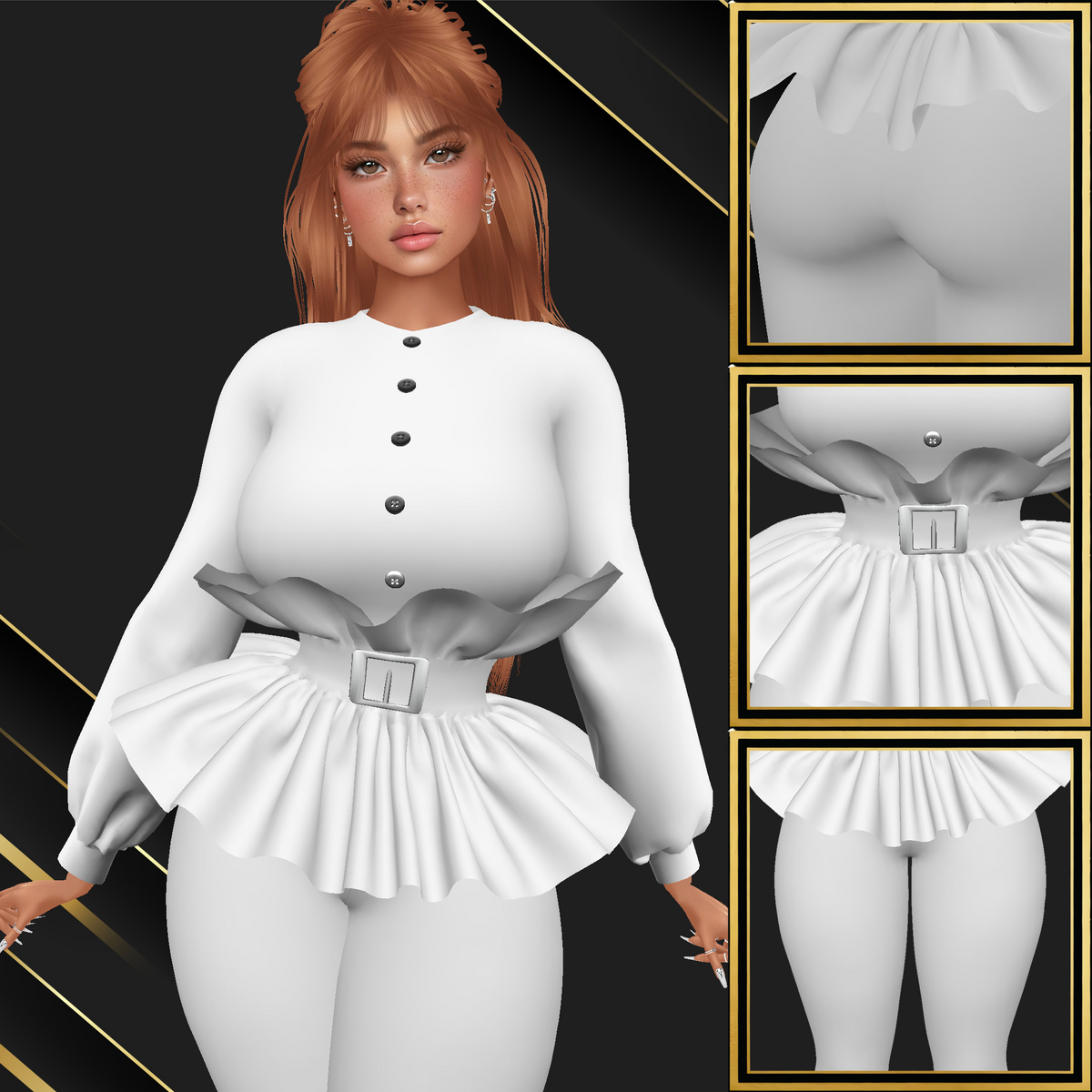 IMVU Star Lady Set Mesh