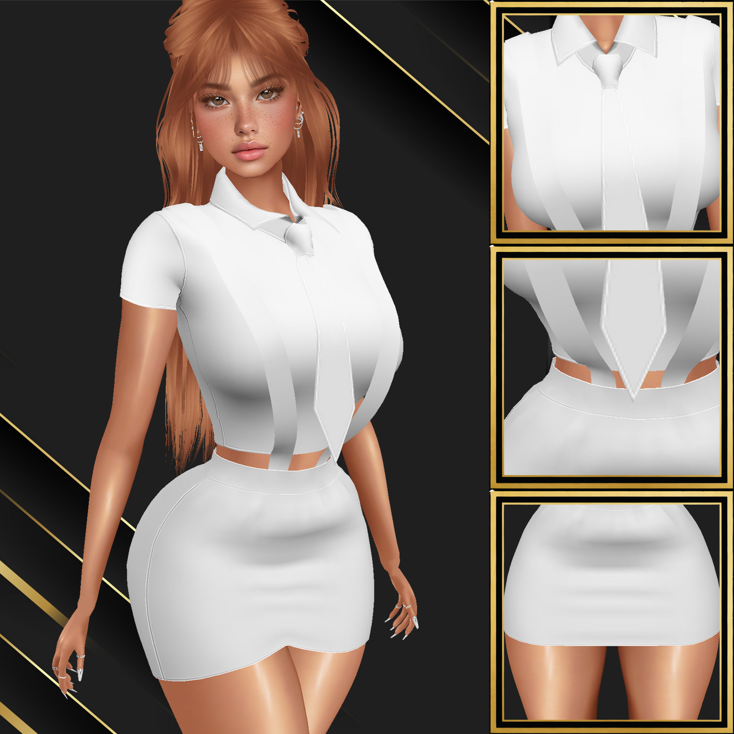 IMVU Vita School Outfit Mesh