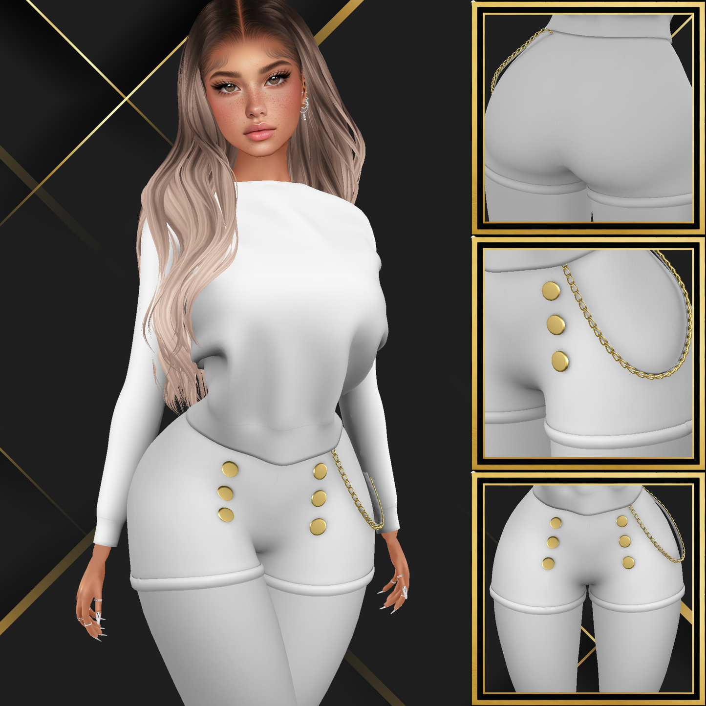 IMVU Autumn Halo Mesh
