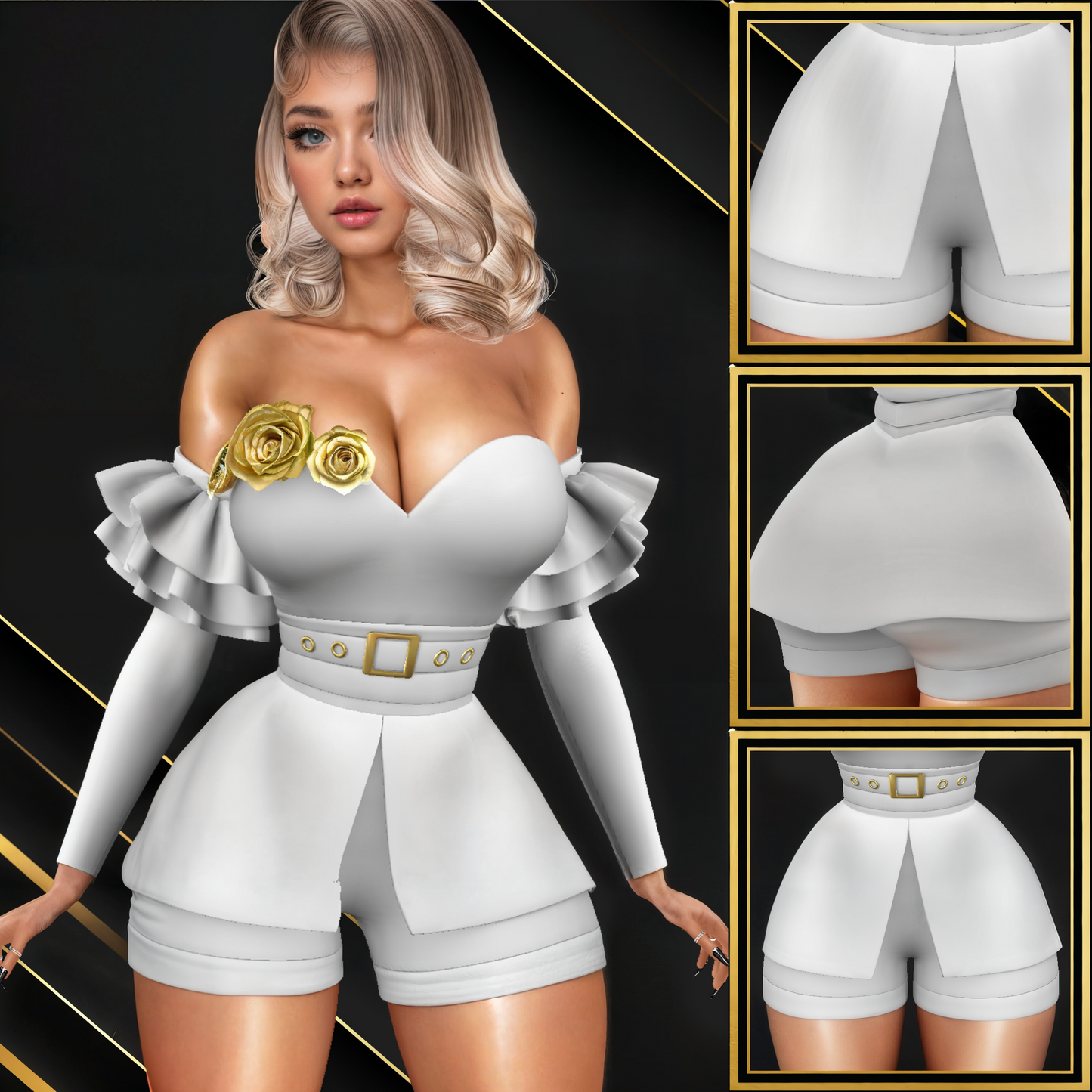 IMVU Cupid Shorts Mesh