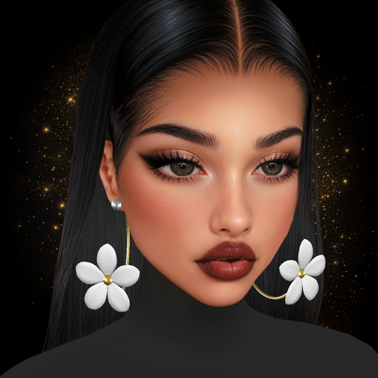 IMVU Flower Earrings V3 Mesh