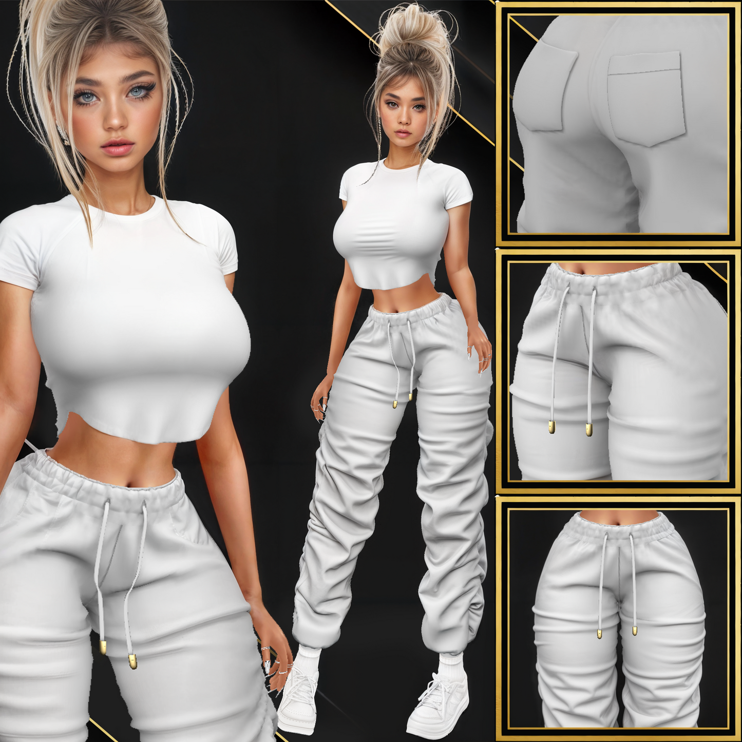 IMVU Sweatpants Mesh