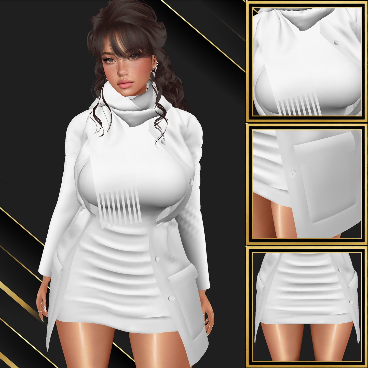 IMVU Cardigan Set Mesh