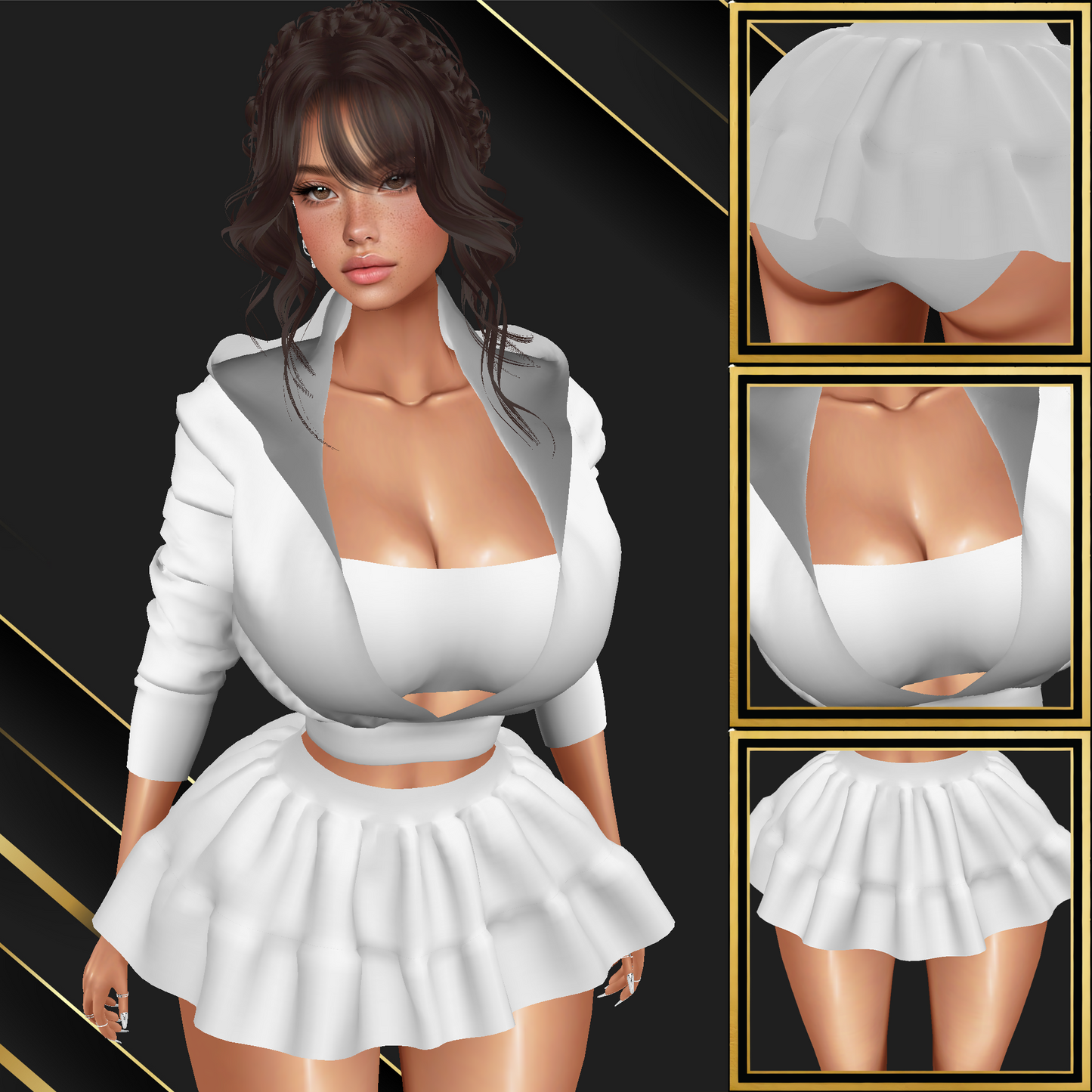 IMVU Hoodie Set Mesh