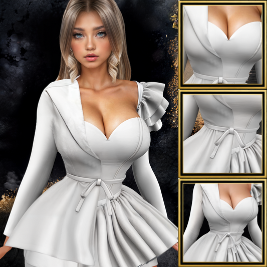 IMVU Abbey Half Coat Mesh