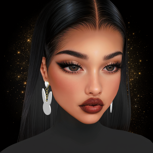 IMVU Bunny Earrings V2 Mesh