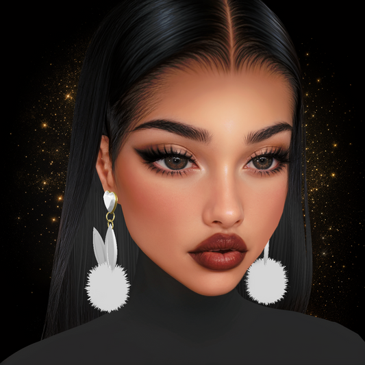 IMVU Bunny Earrings Mesh