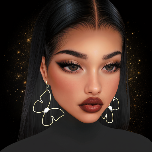 IMVU Butterfly Earrings V4 Mesh