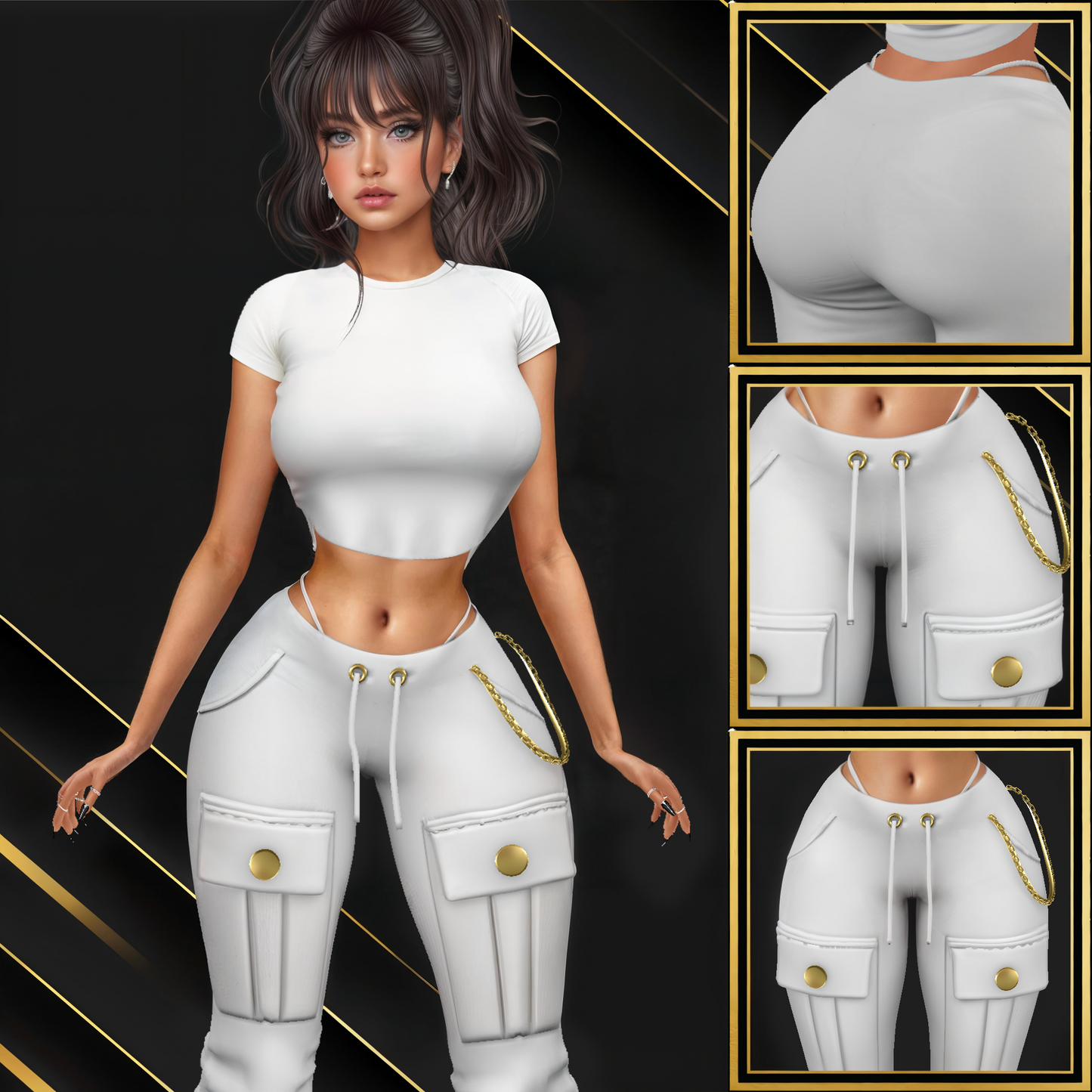 IMVU Street Pants Mesh