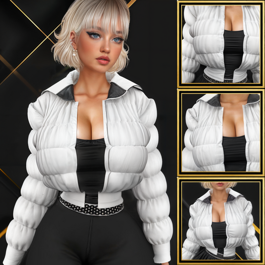 IMVU Puffer Jacket SML Mesh