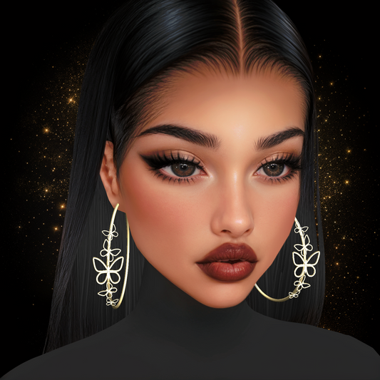 IMVU Butterfly Earrings V1 Mesh
