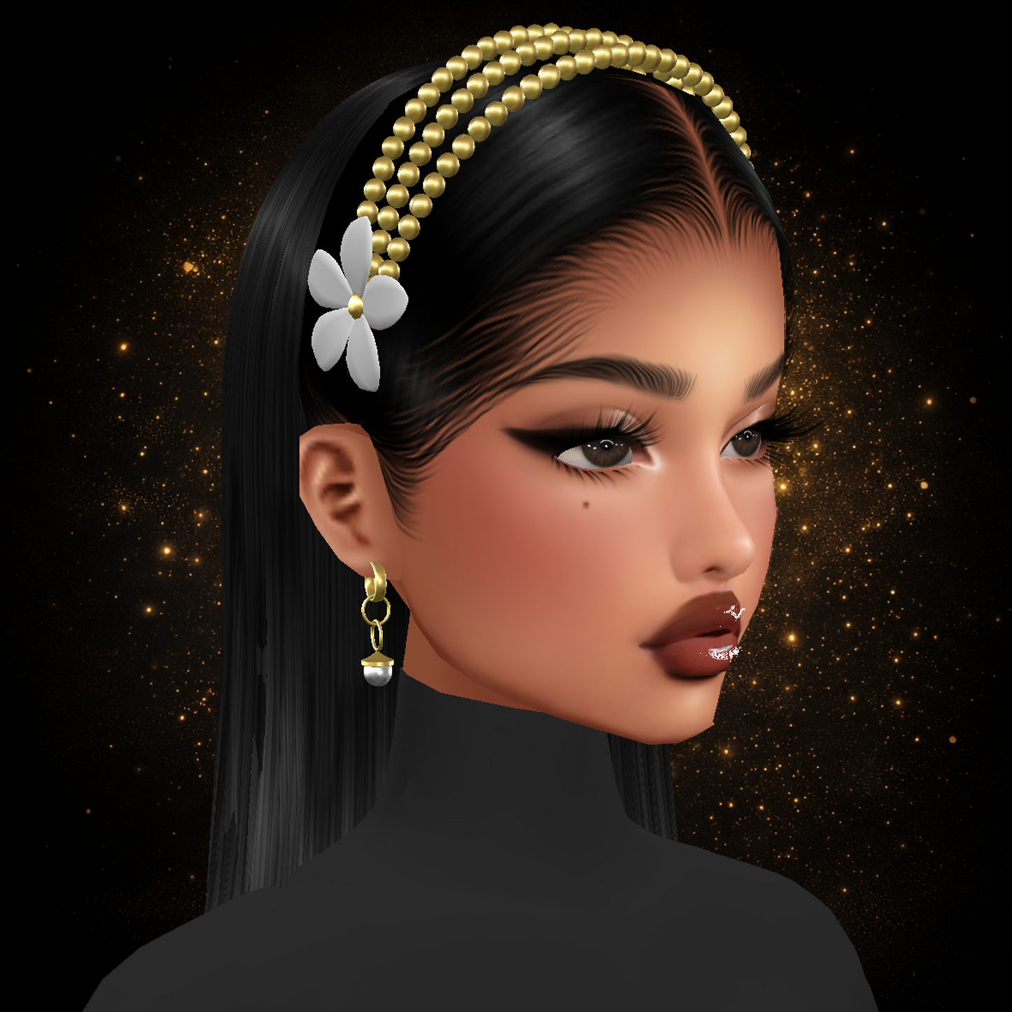 IMVU Pearls Headband V2 Mesh