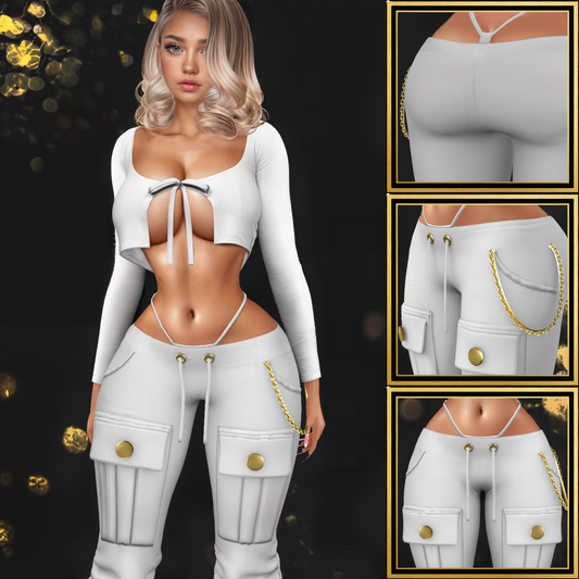 IMVU Drop Down Pants Mesh - AP
