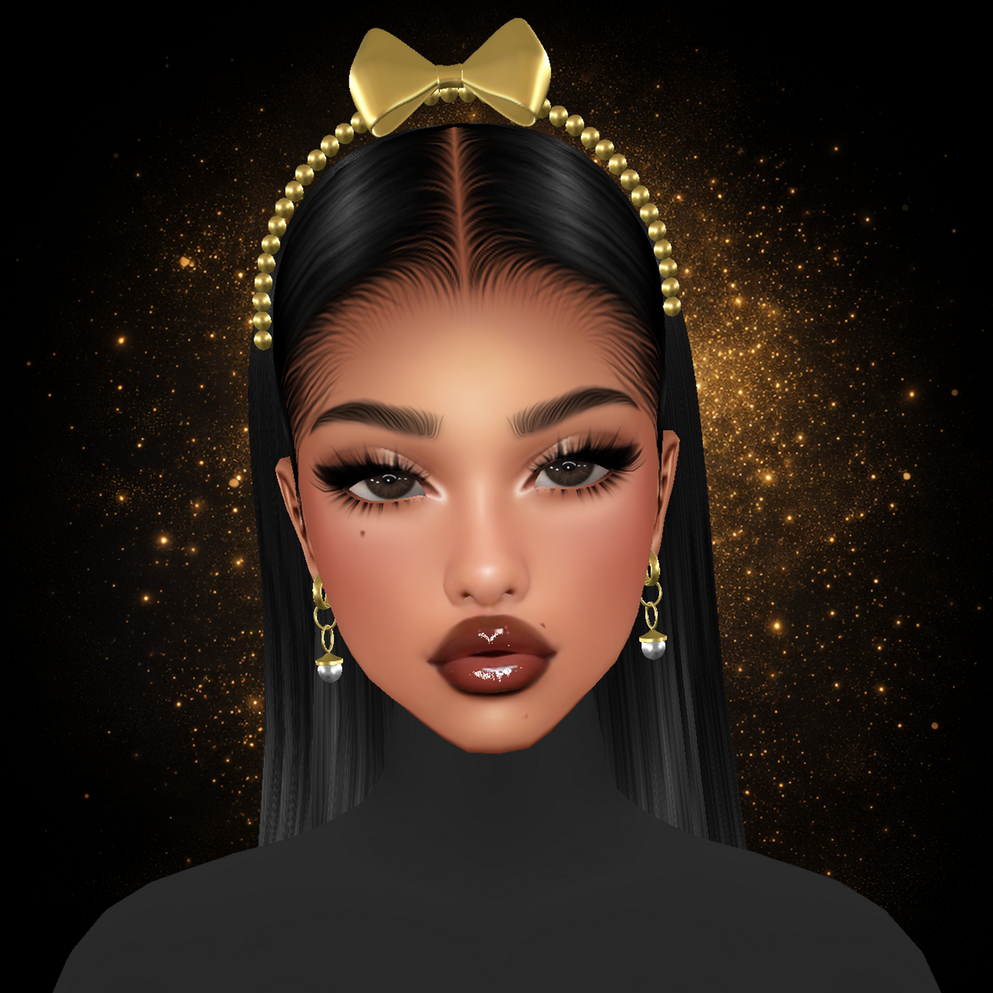 IMVU Pearls Headband V3 Mesh