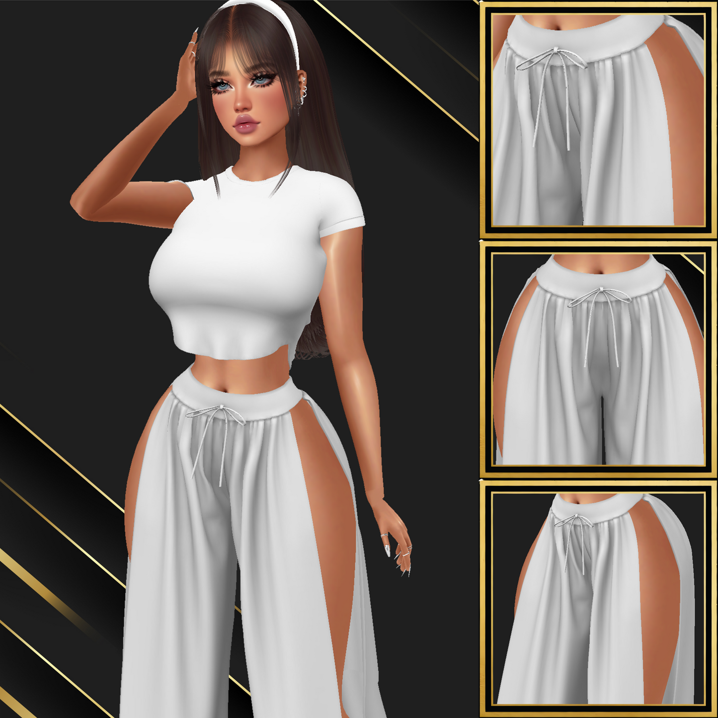 IMVU Open Sides Pants Mesh
