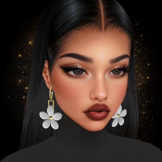 IMVU Flower Earrings V8 Mesh