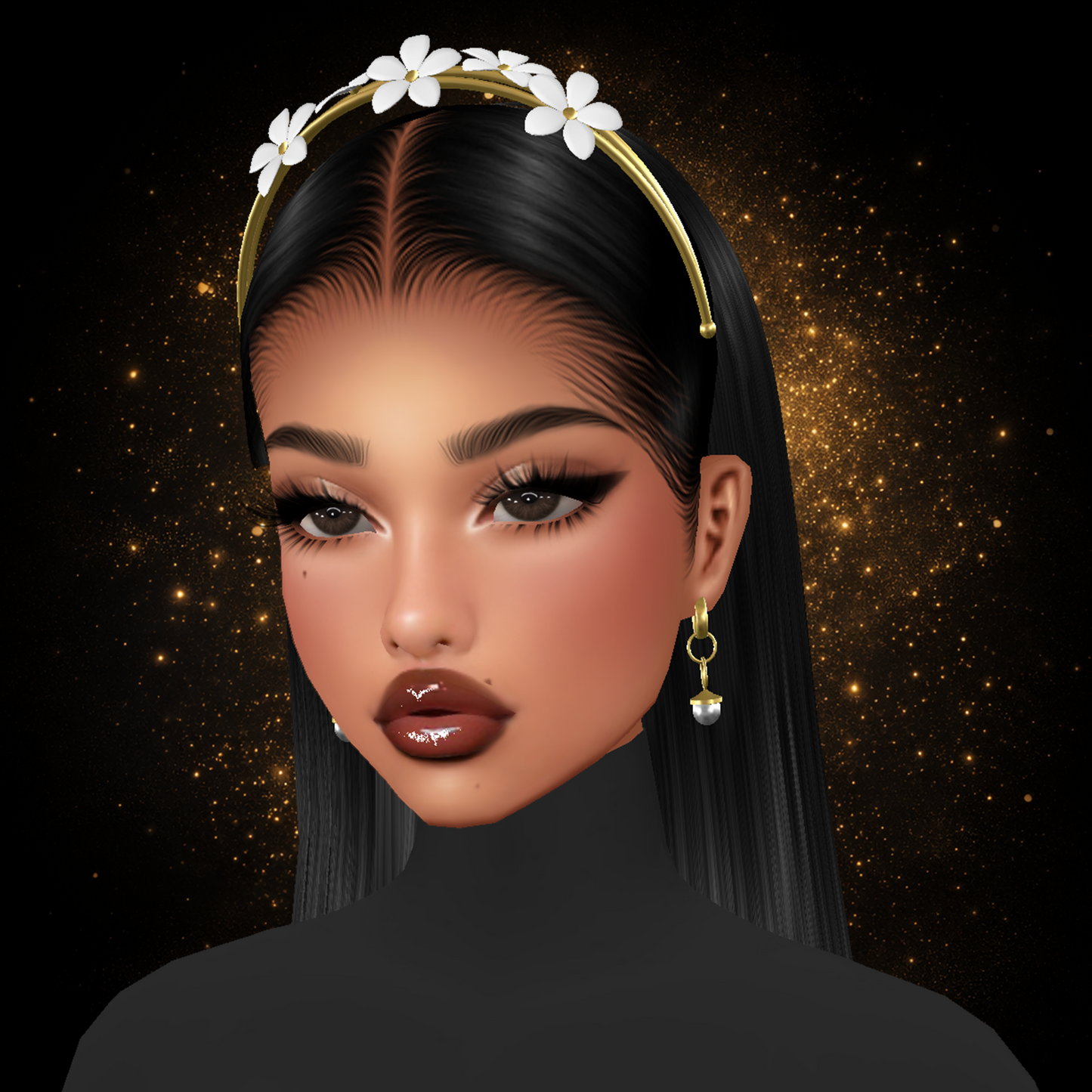IMVU Flower Headband V1 Mesh