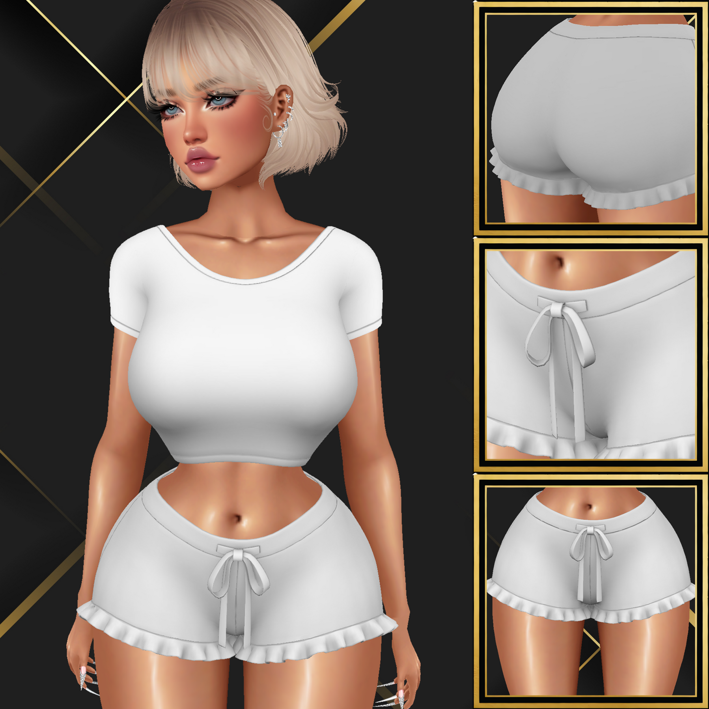IMVU Comfy Pajama V2 Mesh