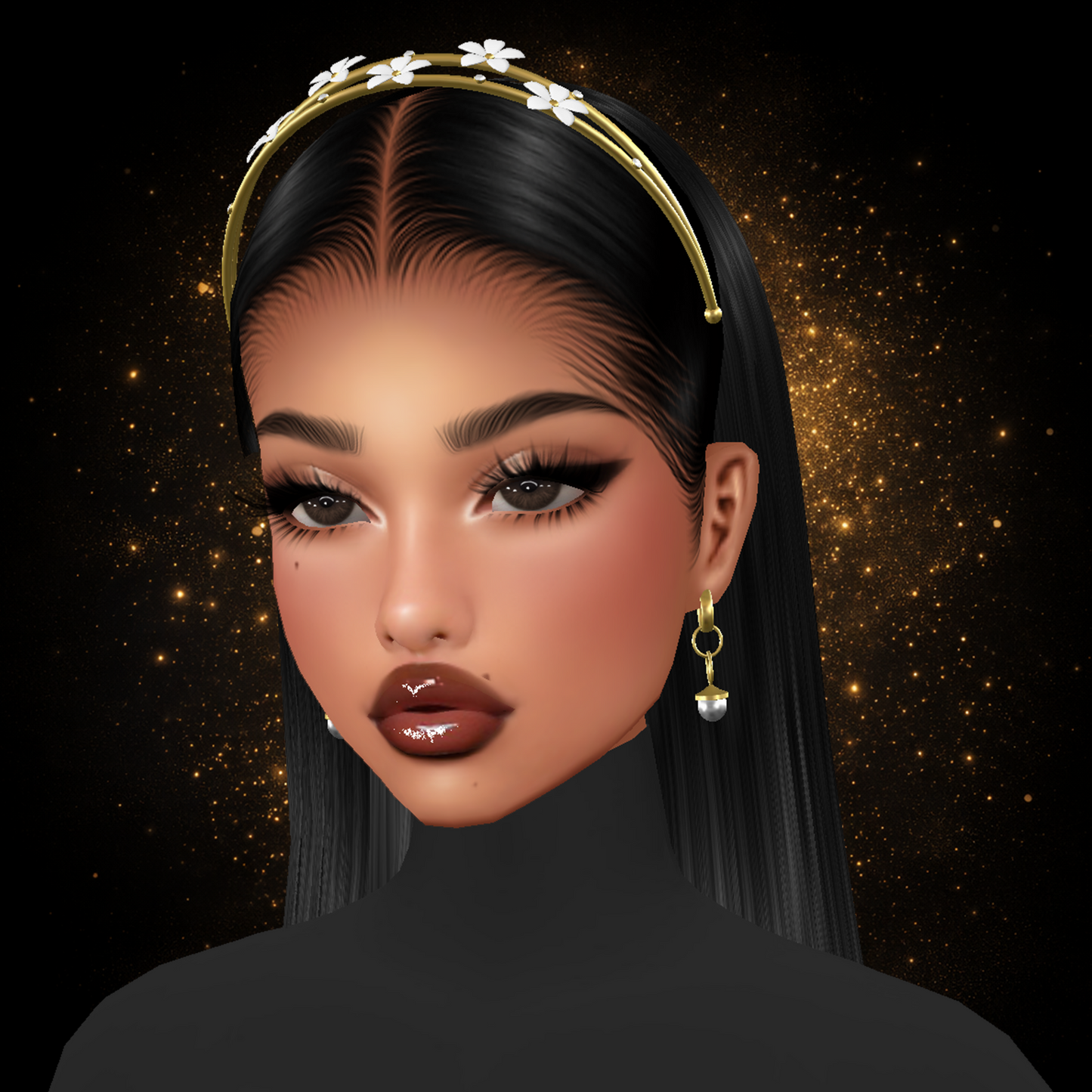 IMVU Flower Headband V2 Mesh