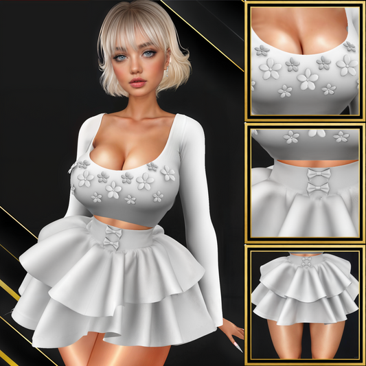 IMVU Flowery Set Mesh