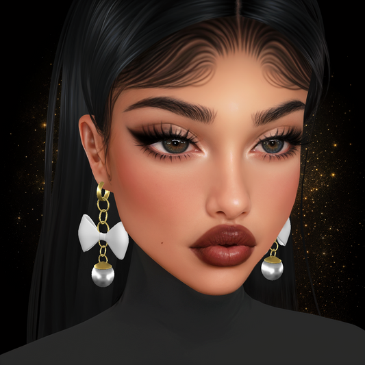 IMVU Bow Earrings V5 Mesh
