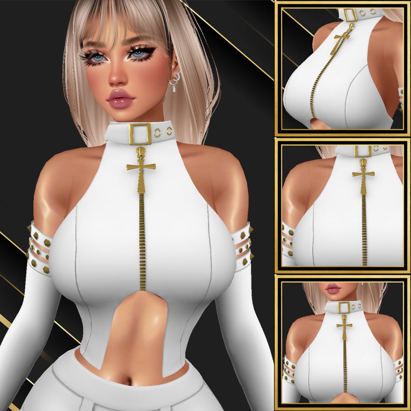 IMVU Sassy Top Mesh