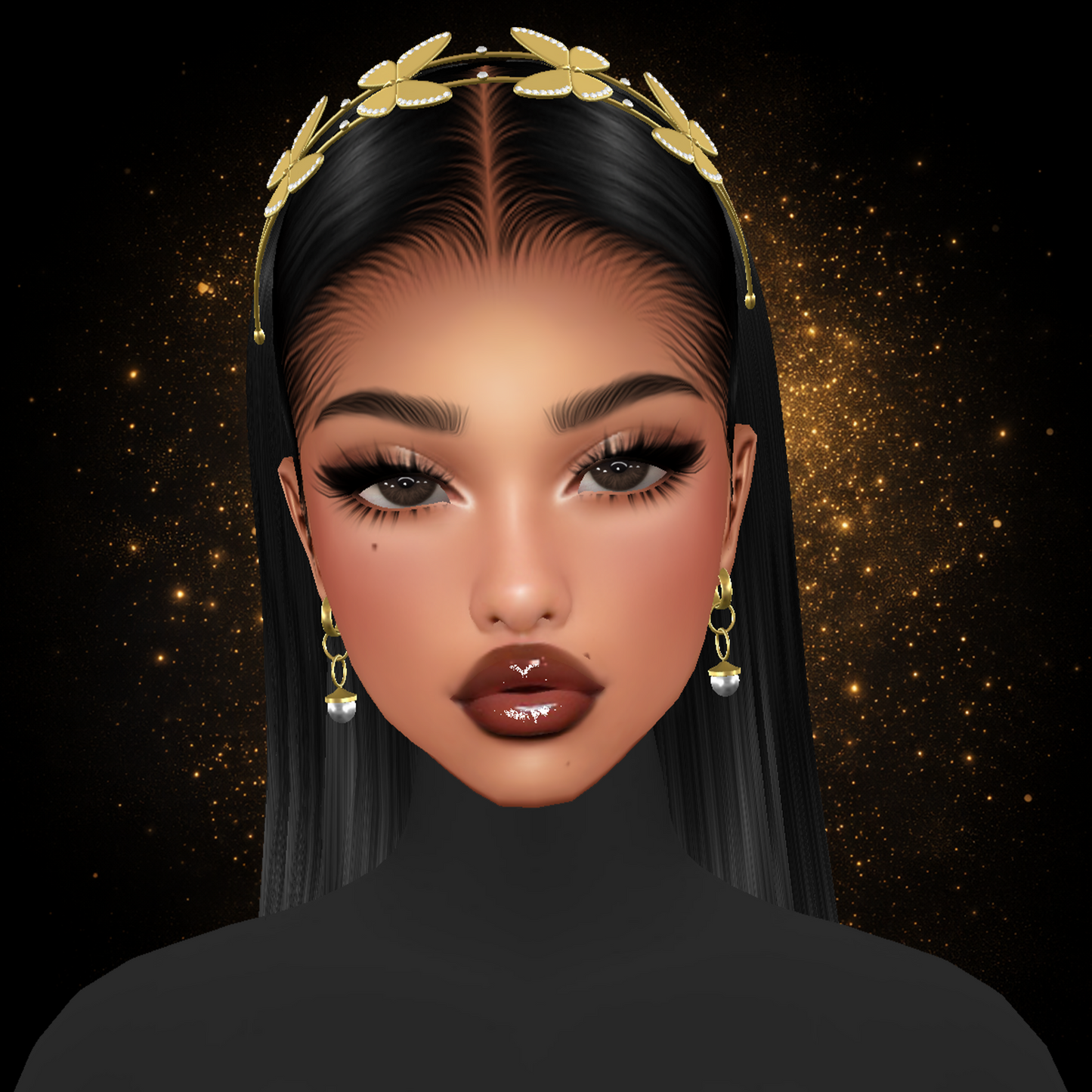 IMVU Butterflies Headband Mesh