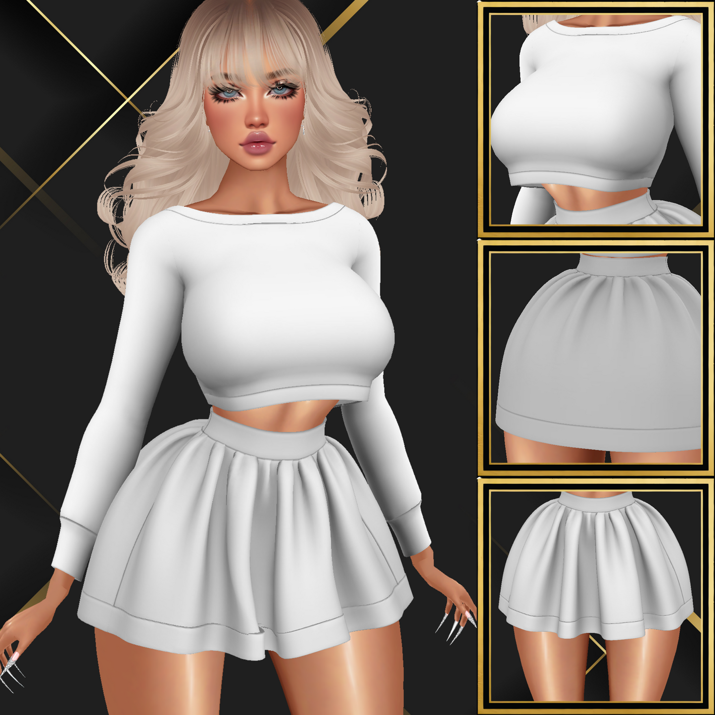 IMVU Cozy Stylish Set Mesh