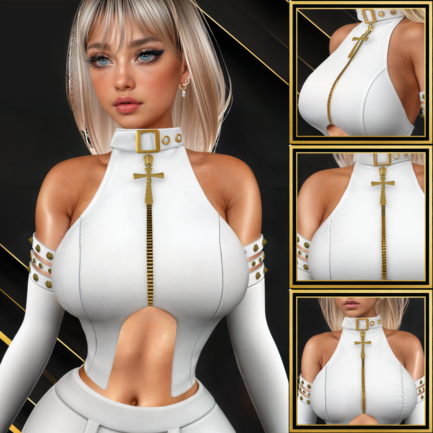 IMVU Sassy Top Mesh