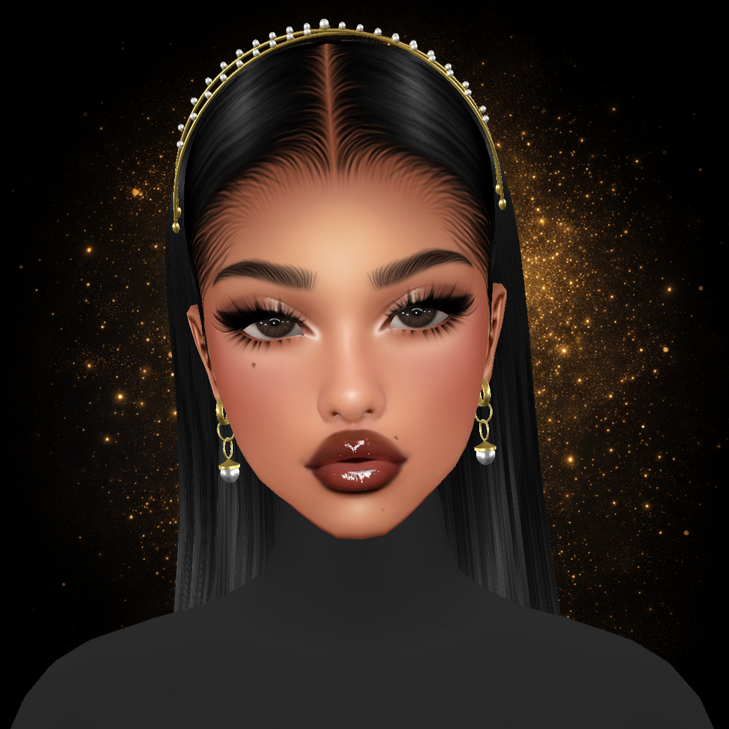 IMVU Pearls Headband V5 Mesh