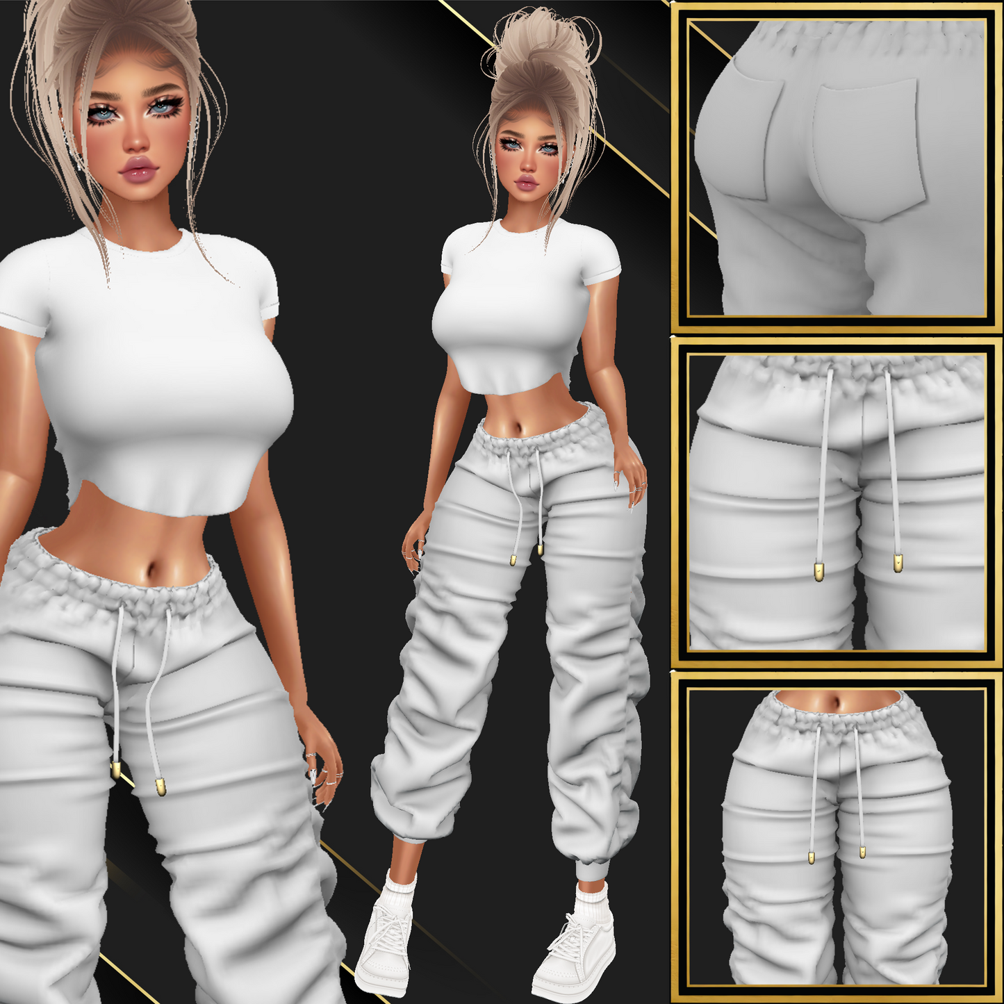 IMVU Sweatpants V2 Mesh
