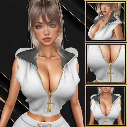 IMVU Hooded Vest Mesh