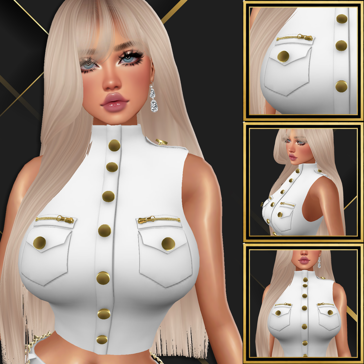 IMVU Mia Mesh Top