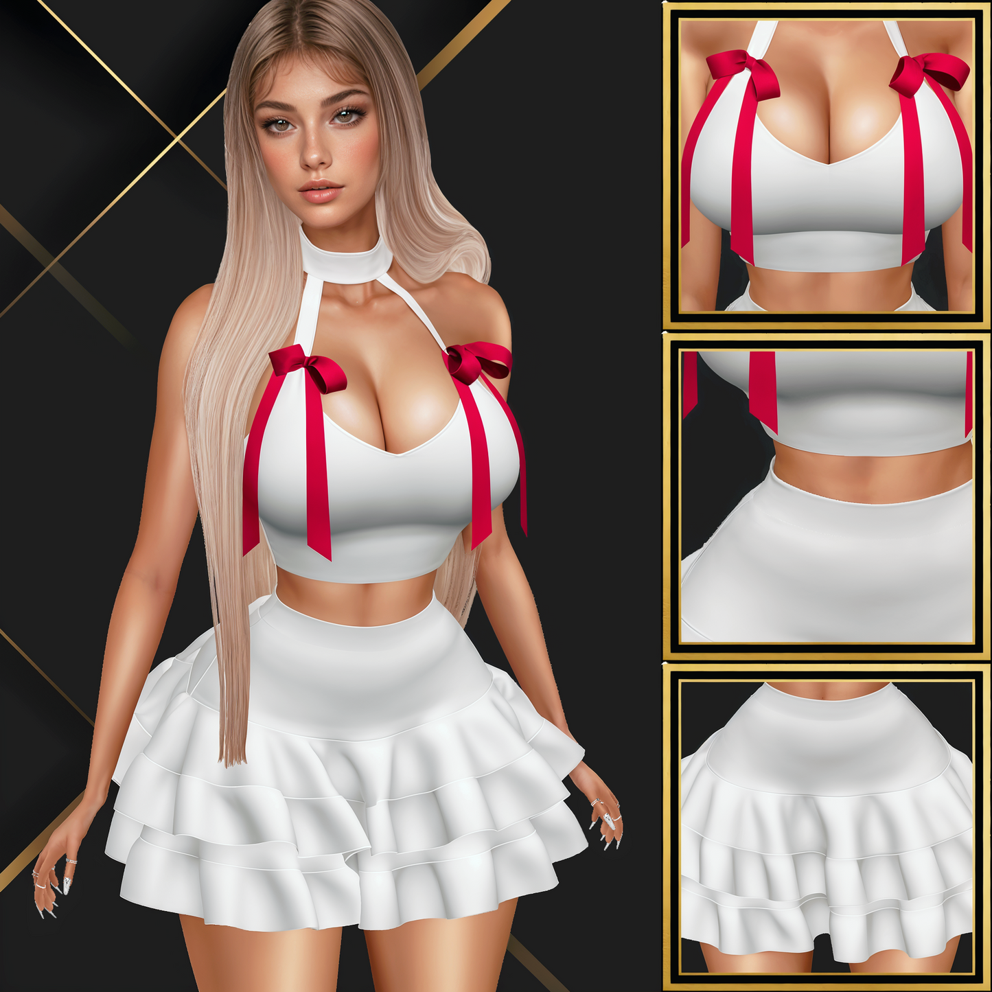 IMVU Flirty Set Mesh