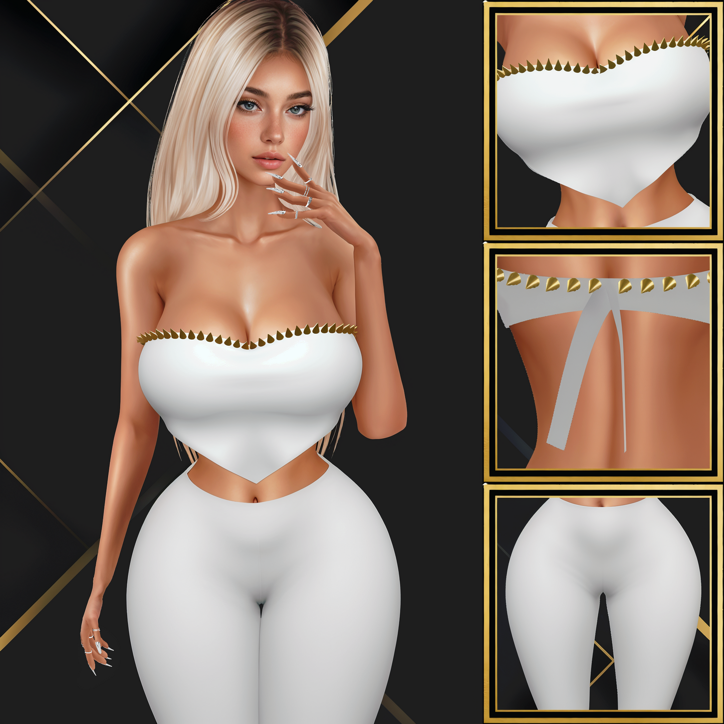 IMVU Bandana With Pants Mesh