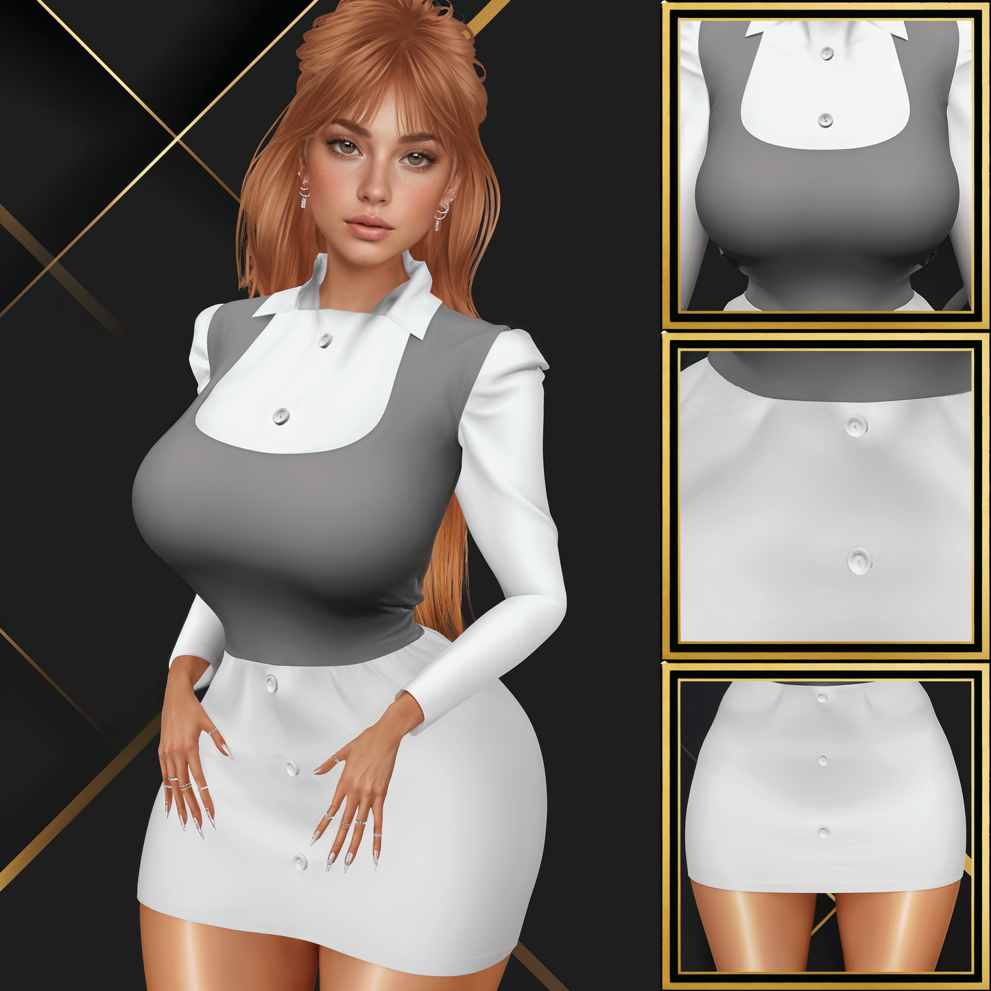 IMVU Blouse & Sweater Mesh