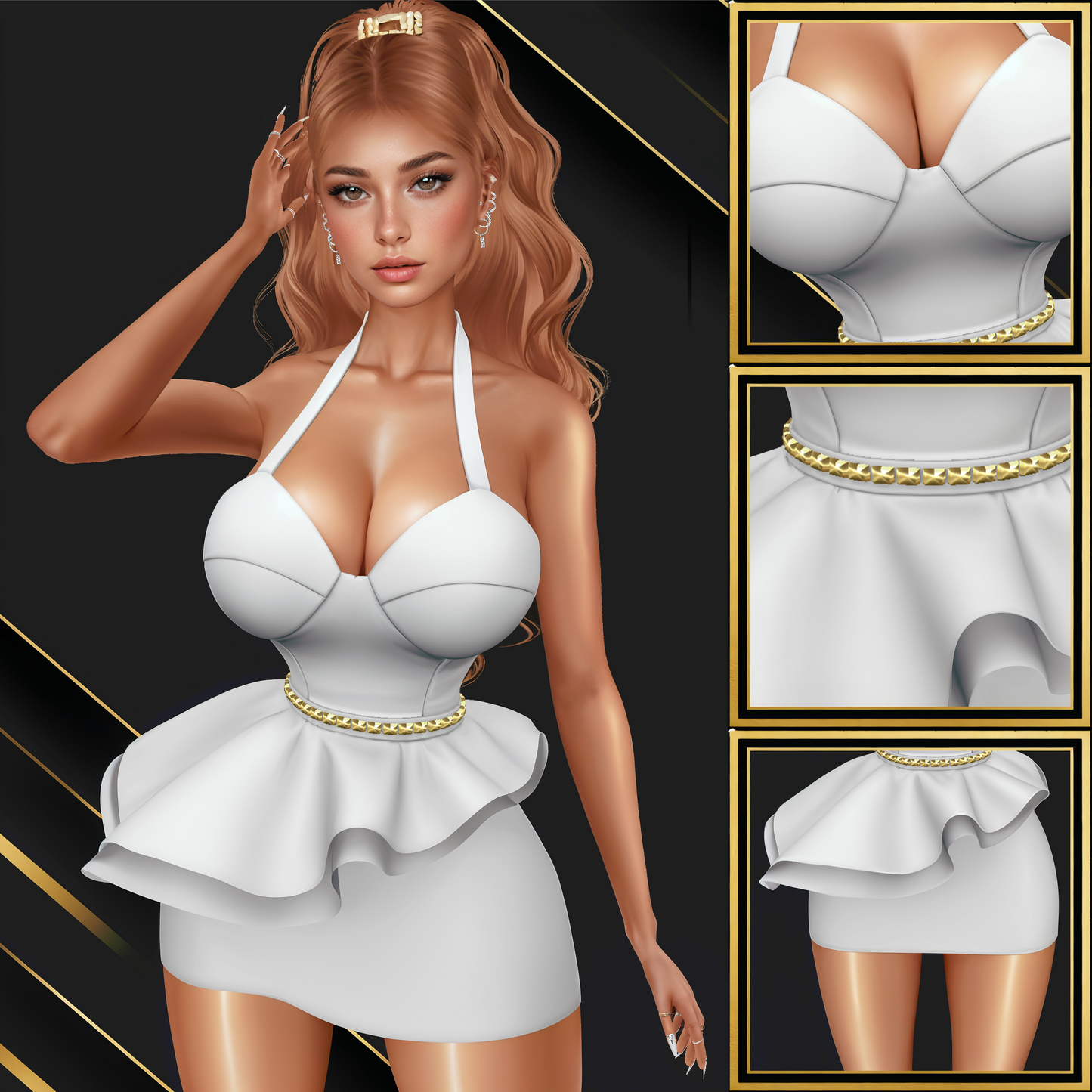 IMVU Valleria Dress Mesh