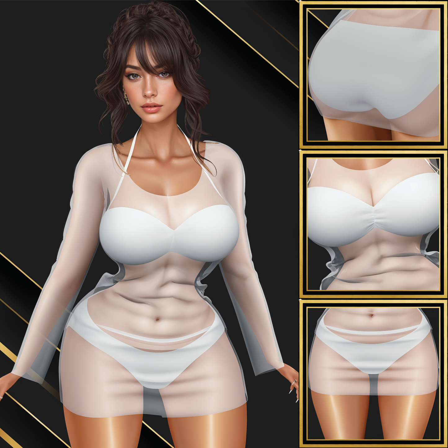 IMVU Lia Set Mesh